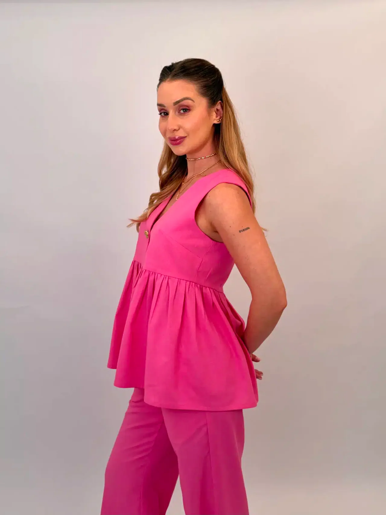 Molde Digital – Combo Bata Mom + Jardineira Baby — foto 6